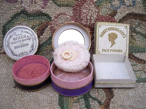 vintage face powder container